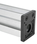Close-up of Full Enclosed Actuator Aluminum Sliding Table With 155mm Stroke High Precision Screw Drive for CNC Robotics