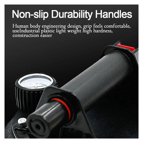 Non-slip handle with pressure gauge on Granite Seam Setter 8-Inch Glass Suction Cup for stable and precise alignments.
