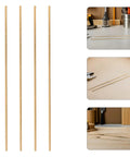 Brass Knife Handle Pins For DIY Knife Handle Kit 2 Pack Pro Grade Solid Round Brass Dowel Rods 20x0.3cm easy install shown on table