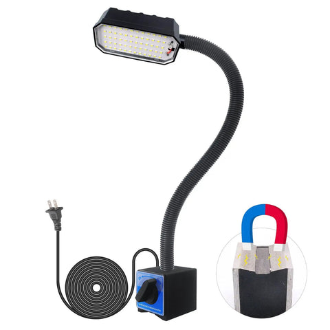 Magnetic Work Light 2000 Lumens With 20 Inch Flexible Arm For Garage And Shop, Strong Magnetic Base, Pro Grade Led Illumination