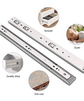 22 Inch Soft Close Drawer Slides Set Heavy Duty Ball Bearing Full Extension 100 Lb Capacity Side And Bottom Mount Rails