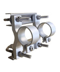 Mounting bracket for UHF Two Element Folded Dipole Antenna, lightweight aluminum, secure attachment for outdoor installations.