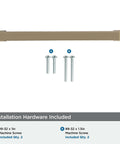 Golden Champagne Blackrock Cabinet Pull Drawer Pull And Drawer Handle For Cabinets And Drawers In Transitional Style Six And Five Sixteenth Inch Center To Center Seven And Quarter Inch Overall Length One Pack Cabinet Hardware Amerock shown with installation hardware