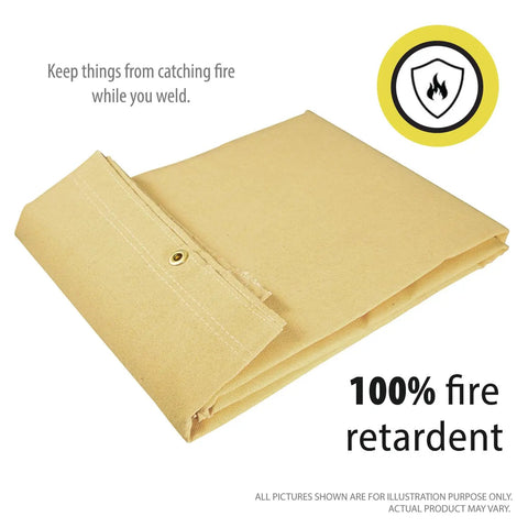 Rock Solid Heavy Duty Fireproof Welding Blanket With Heat Resistant Fiberglass Cover Blocks Scorching Sparks And Flames Up To One Thousand Degrees Surefire Choice For Shop Jobs No Sweat