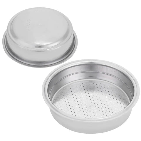 Pressurized Filter Basket In Stainless Steel For Espresso Machines Barista Grade Single Cup Accessory For Home Coffee Setup Easy Clean Maximum Flavor Extraction Brew Like A Pro Durable Coffee Maker Part