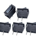 5 Pack Heavy Duty Rocker Switch 16A 250VAC SPST On Off 2 Pin for Household Appliances Automotive Marine and Industrial Control Panels