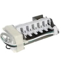 Ice Maker Assembly Replacement Kit To Get Your Ice Back In Action For Your Refrigerator, Complete Ice Making Assembly, Direct Replacement, Compatible With WRF736SDAM14, white plastic and metal