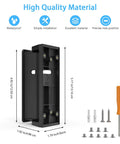 Adjustable 0 To 90 Degree Left And Right Angle Mount For AOSU Video Doorbell Ultra Pro SE Black shown with screws and screwdriver