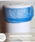 Heavy Duty Torsion Spring Replacement Kit For Trash Can Lids 10 Piece Set, blue bin lid installed