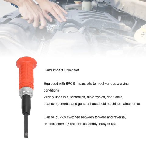 Half Inch Drive Hand Impact Driver Set Metal For Loosening Frozen Bolts and Stubborn Fasteners with a rugged impact handle