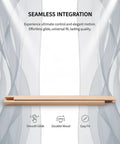 6 Piece Wooden Center Mount Drawer Slides For 13.8 Inch Drawers With Classic Traditional Wood Center Guide Tracks Bottom Mount