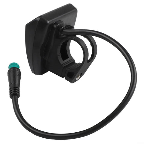 Cool New LED E Bike Display Meter Works With 36V Or 48V Bikes And Supports The Hot 02Omd Protocol For Sweet Accurate Voltage And Gear Readings On Any Ride In Stormy Or Sunny Weather, black IP65 handlebars display meter with cable and connector
