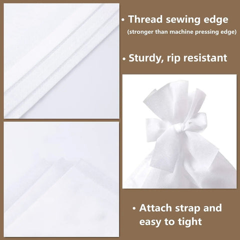 Cold Brew Filter Bags 100 Pack For Home Use Disposable Coffee Brewing Bags Measuring 11.25 x 13 Inches with sturdy thread sewing edge
