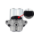 Front view of Engine Variable Timing Oil Control Valve VVT Solenoid for Chevy Malibu and Impala 2.5L 2014 2015 with connector close-up.