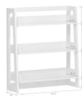 Over Toilet Bathroom Wall Shelf Organizer 3 Tier Wall Mount Shelf Rack With Hooks White Finish Space Saving Storage