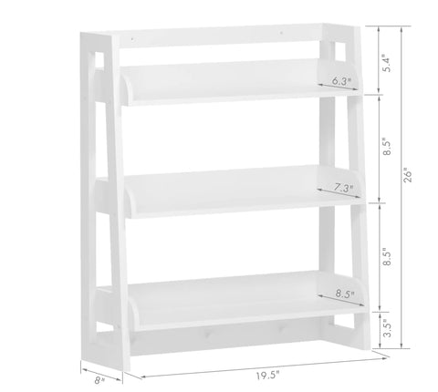 Over Toilet Bathroom Wall Shelf Organizer 3 Tier Wall Mount Shelf Rack With Hooks White Finish Space Saving Storage
