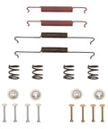 Rear Drum Brake Hardware Kit 37074002 For Classic VW Beetle Karmann Ghia Super and Thing 1958 to 1977 laid out components
