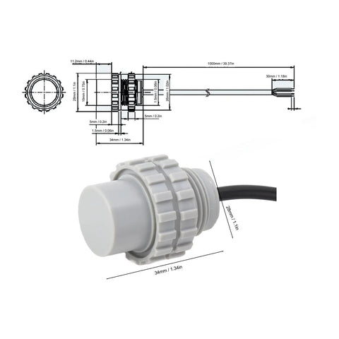 Tough IP68 Ultrasonic Distance Sensor With Rock Solid Output For Robot Obstacle Avoidance And Parking Spot Detection Waterproof
