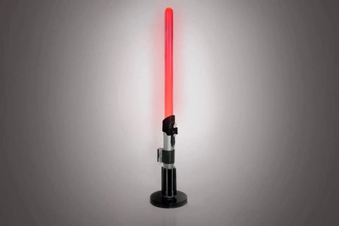 Darth Vader LED Lightsaber Lamp 24 Inch Tall Desk Night Light Star Wars Decor Red Blade Standing Light For Home Office Bedroom Mood Lighting Geeky Collectible Gift For Fans