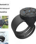 Wireless Media Button Remote Control Kit for phone IP67 waterproof on car steering wheel or bicycle handlebar, Bluetooth 5.3