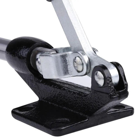 Heavy Duty Heat Press Handle Fixture With Quick Beefy Clamping, Carbon Steel Replacement For Thermal Transfer And Sublimation, Universal Fit With Clamping Force Up To 386 kg, 42mm Stroke, Easy Install, black handle bracket