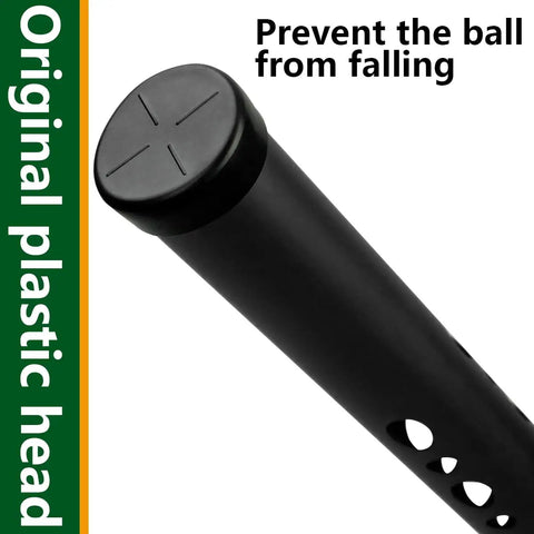 Black head detail of Aluminum Golf Ball Retriever With Extendable Tube For Effortless Ball Pickup No Bending Back Saver