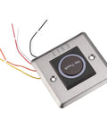 Hands Free Infrared Sensor Switch Exit Button With LED Indicator For Doors And Gates Industrial IP 55 Steel Plate Contactless Door Release
