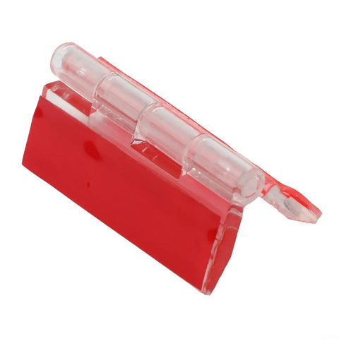 Crystal Clear Acrylic Hinges 4 Pack 1.37 x 1.77 Inch For Mini Cabinets Drawers Jewelry Boxes Transparent Continuous Hinge With 275 Degree Rotation Handy DIY Friendly Small Furniture Hardware