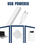 USB Powered LED Light Bar Under Cabinet Lighting With Magnetic Mount For Kitchen Closet Desk And Dorm Room Energy Saving