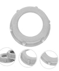 No Fuss 3/4 Inch Plastic Insulating Bushings 100 Pack showing gray threaded bushing with strain relief for electrical fittings.