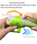 Green Vacuum Hose Self Cleaning Tool Attachment For Bissell Little Green Machine Replacement Part 1613828, press-to-release detail