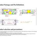 Diagram showing the dimensions and pin layout of 2 Pack 220V AC To 24V DC Isolated Switching Power Supply Module Board For DIY Projects.