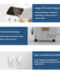 Ultra Quiet 2-Channel Hydrogen Inhalation Device With 3000mL Flow, Pro-Grade H2 Generator LED screen and design details
