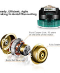 Detailed image of Boss Level Electric Coin Sorter showing motor parts, pure copper line, and sealed design for efficient management.