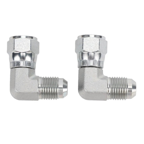 Rock Solid 3/8 Inch 90 Degree Hydraulic Fittings Featuring 37 Degree Flare Male to 90 Degree Female Elbow Adapter for High Pressure SAE J514 Systems Built From Carbon Steel Heavy Duty Gear for Ag Machinery Runs Smooth and Holds Zero Leaks Today. 3/8 in hydraulic elbow fittings