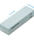 Portable Whetstone Knife Sharpener with Dual Grit 400/1000 showing dimensions for pocket sharpening stone.
