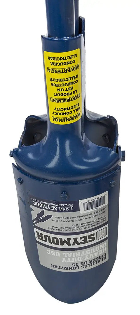 Heavy Duty Post Hole Digger With 48 Inch Steel Handle, 6.25 Inch Point Spread, Welded Tubular Steel Yokes For Digging In Hard Soil, Made In USA, Closeout Item, Limit 1 Per Order