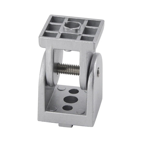 Beefy Zinc Alloy Pivot Joint Fittings For Aluminum Profiles Movable Hinge Connectors 180 Degree Adjustable Pivot Joints Flexible Extrusion Hardware 4 Pack, silver zinc alloy adjustable hinge bracket