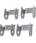 Four Beefy Shock Swing Arm Weld On Bracket Kit For Go Kart Quad Bike And ATV 4mm Mounting Brackets, heavy duty steel alloy, top view