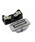46FHS FHA Fuse Holder Single AFS For Car Audio Hookups With Versa Gauge Connection Points, view of open unit with cover beside it