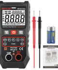DIY Ready Pro Grade TRMS Multimeter With 4000 Counts 600V DC AC Testing Auto-Ranging NCV Live Wire Detection, probes and batteries