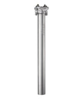 Crossfire Bike Seat Post 350mm Length, 27.2mm Diameter, AL6061 Aluminum, 3D Forged One-Piece Head and Shaft, Blast Silver Finish