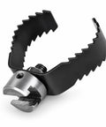 Top Shelf Three Inch Root Cutter Machine Attachment For Kick Serious Gunk And Grease Buildup Drain Auger Replacement Accessory close-up view.