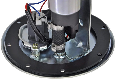 Close-up of bottom view of Fuel Pump Module Assembly For 1993 1997 Geo Prizm And Toyota Corolla L4 1.6L And 1.8L Drop In Replacement