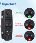 Power Window Switch Master Control Button Replacement For Ram 1500 2500 3500 2016 2018 And Compatible With Dodge Charger