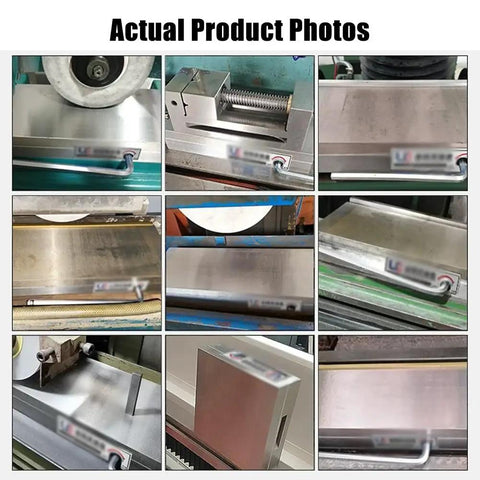 Permanent Magnetic Chuck For Precision Machining And EDM Wire Cutting Workholding No Power Needed With Mechanical On Off Switch Ideal For Bench Drills And Tapping Machines 100 By 100 Mm shown in use on various machines