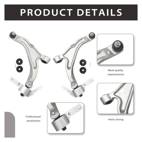 Front Lower Control Arm Kit With Ball Joints And Bushings Pair For Honda Pilot 2009 2015 Direct Fit Replacement Beef Up Your Ride