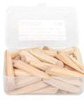 Woodworking Pocket Hole Plugs Kit 50 Pcs Pine Wood Plugs With Inclined Drilling Locator For Oblique Holes in plastic box