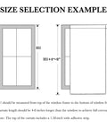 Size selection guide for No Drill Adhesive Blackout Curtain Panel For Bedroom And Living Room, W35 by L63