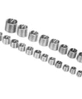 Stainless Steel Thread Repair Kit With M6 To M18 Inserts showing various thread sizes for stripped threads DIY fixes